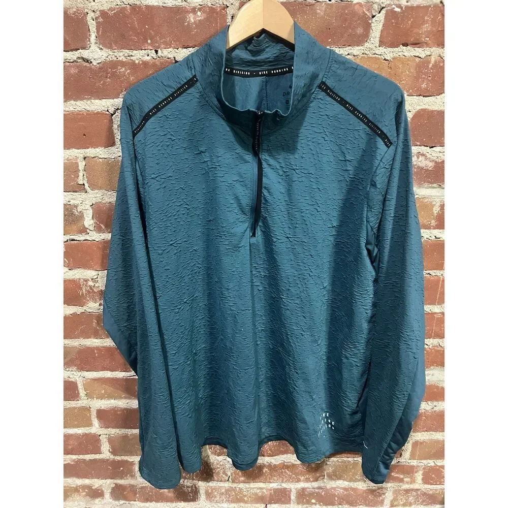 Men's Nike Dri-FIT Element Running Division Pullover DA0430-393 2XL 1/2 Zip